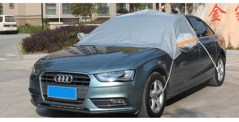 Qış Xüsusi Avtomobil Geyimi Yarım Örtük Şimal-Şərqi Pambıq Qardan Davamlı Soyuğa Davamlı Şaxtaya Davamlı Qalınlaşmış İstilik Texniki Ön Ön Ön şüşə Avtomobil örtüyü