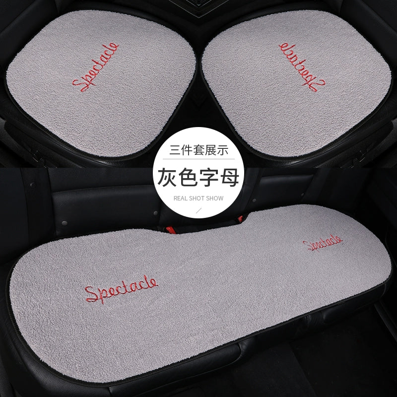 Avtomobil Yastığı Qış Dolması Üç Parçalı Cizgi Filmi Tək Parça Ins İnternet Məşhur Arxa Sıra Qısa Kaşmir Heattech Yəhər örtüyü