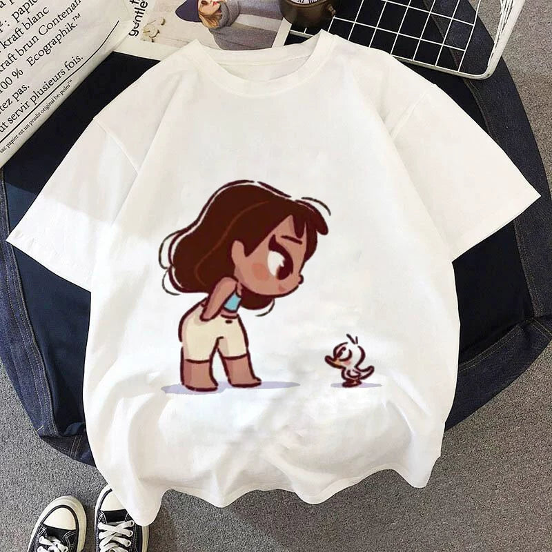 Yeni Cizgi Filmi Şahzadə Uşaq Geyimləri T-Shirts T-Shirts Uşaq Köynəkləri