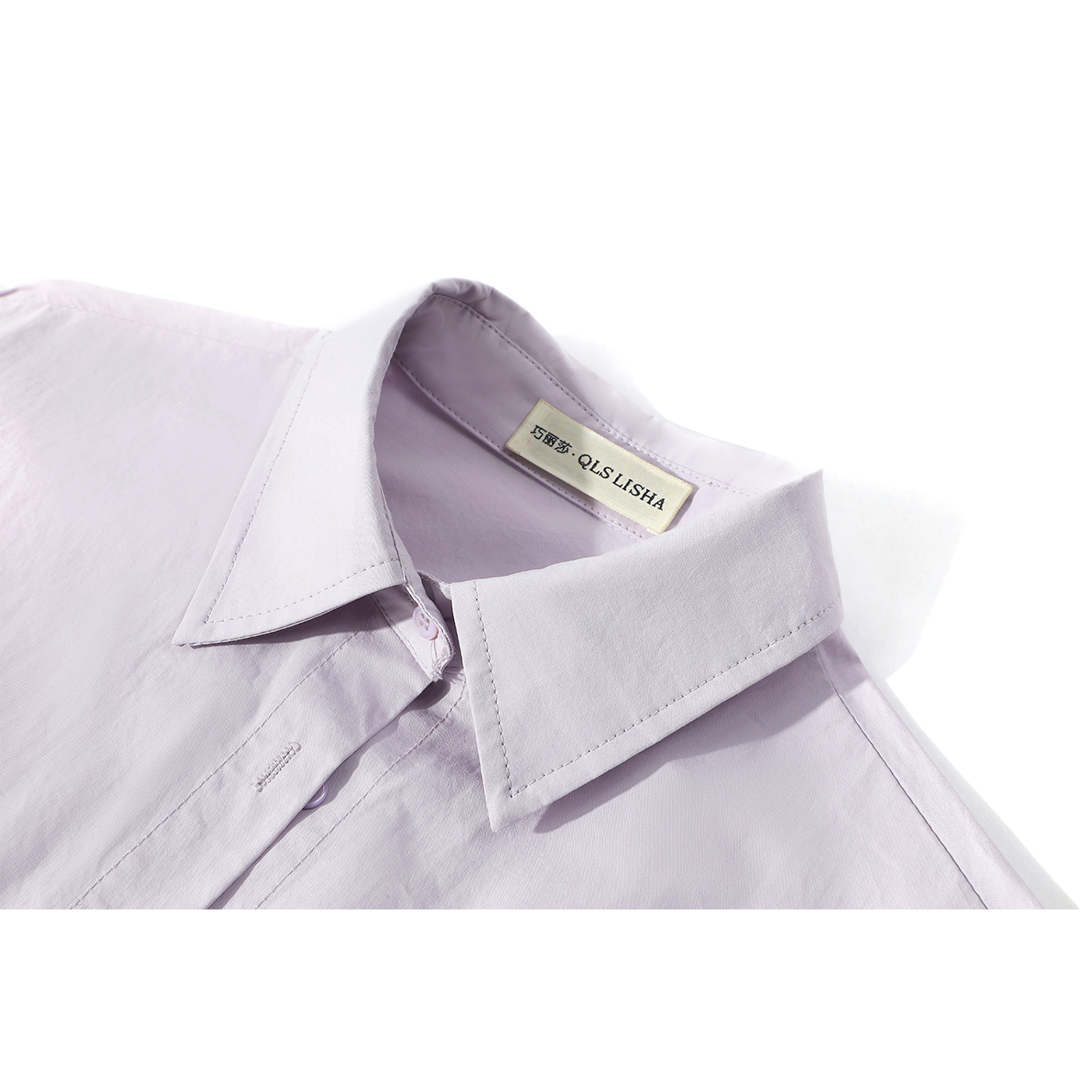 Qiao Lisa-nın qadınlar üçün super şirin, unikal və gözəl süni iki hissəli uzunqol köynəyi, yaz dizaynı, niş və incə top.