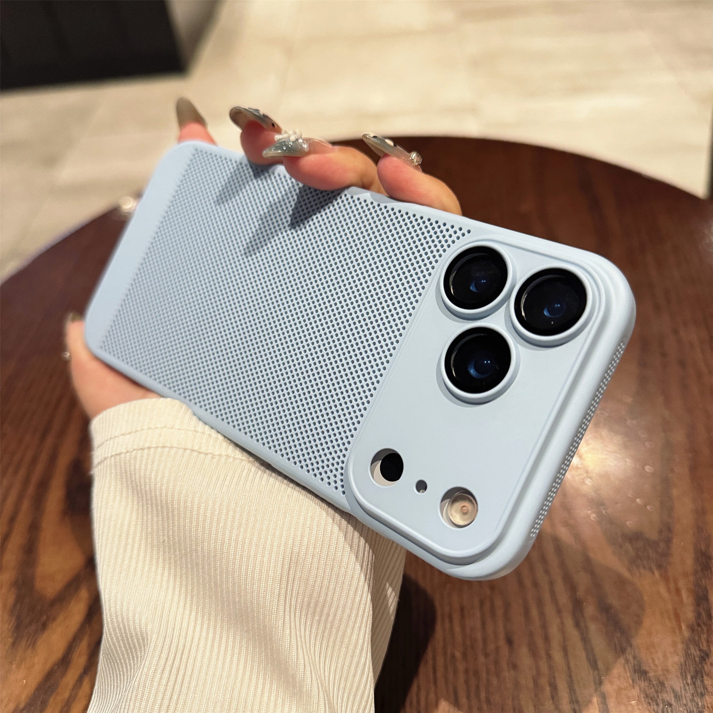 Apple 17promax mobil telefon qutusu üçün uyğundur, torlu soyuducu iphone17e yeni 16pro ultra nazik nəfəs ala bilən mesh qutu 15 kontrastlı rəng lens filmi ilə 14 hər şey daxil olmaqla düşməyə qarşı 13 saniyə maqnit qoruyucu örtüyü