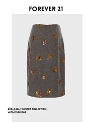 [Stokda] Forever 21 Super Şirin Payız Modelli Bodycon Ətək, Yeni Payız Modeli, Arıqladıcı və Çoxfunksiyalı