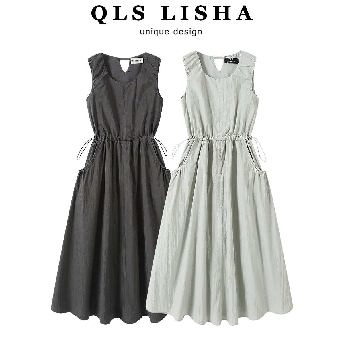 Cholisa-nın özünəməxsus və gözəl fransız üslubunda qolsuz, zərif bel hissəli don, 2026-cı ilin yaz və yay mövsümü üçün yeni bir tərz.