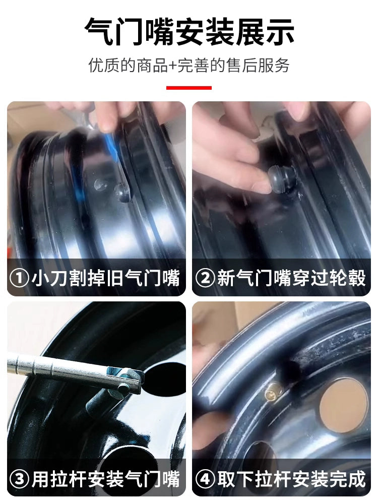 Orijinal mallar Tek rezin klapan Avtomobil təkəri Vakuum təkəri Şişmə klapan Əsas hava ucluğu TR413 414