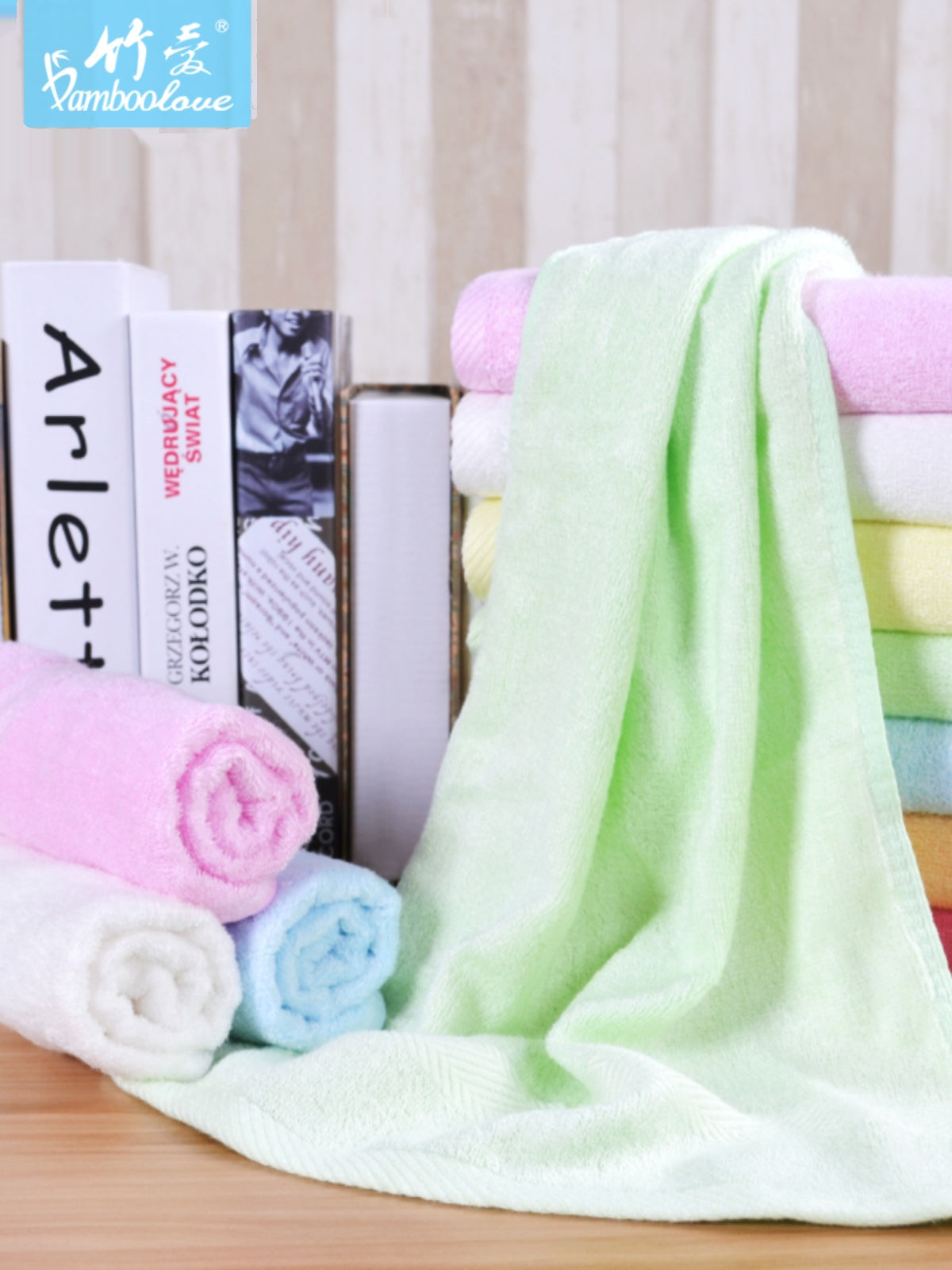 Bamboo love bambuk lifli dəsmal suyu udur, yumşaqdır və saçları tökmür, kişi və qadın gözəllik ağ məişət üz dəsmalı uşaq üz dəsmalı