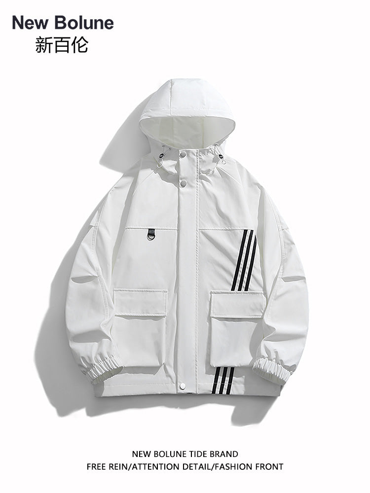 NEW BOLUNE/New Balance Spring/Autumn Men's and Women's Jacket, Daily Casual Uniform, Multifunctional Sports Windbreaker