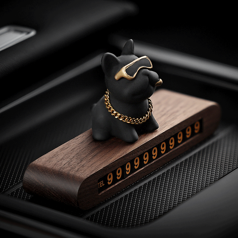 Tuhao FA İt Döyüşən Avtomobil Müvəqqəti Dayanacaq Telefon Nömrəsi İşarəsi Avtomobil Dekorasiyası Avtomobil Müvəqqəti Parkinq Kartı Dayanacaq Kartı