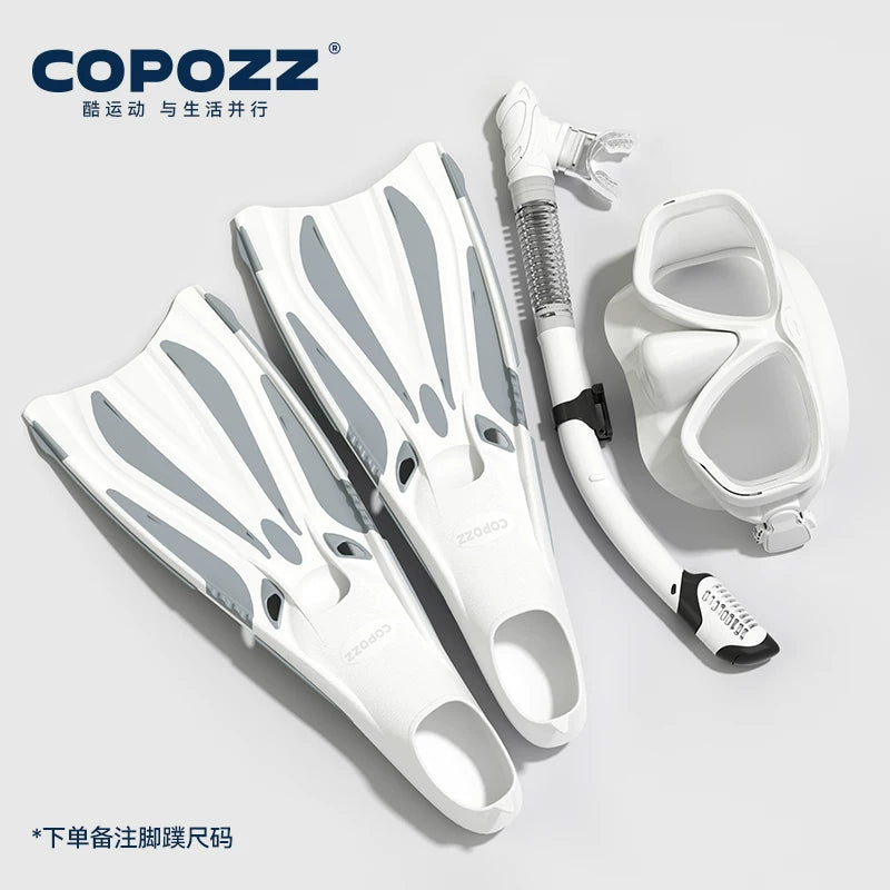 COPOZZ dalğıc üzgəcləri pulsuz dalğıc üzgüçüləri snorkeling Sambo böyüklər üçün peşəkar üzgüçülük məşq avadanlığı
