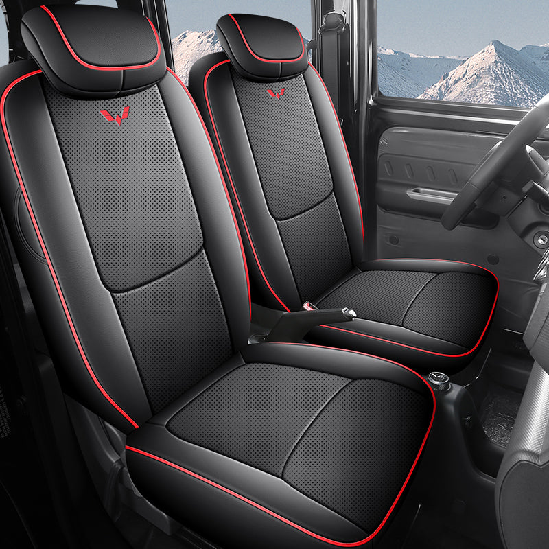 Wuling Sunshine EV Xüsusi Dəri Oturacaq Üzlükləri, Bütün Mövsümlər Üçün Aşınmaya Davamlı, Nəfəs Alan, Tam Örtüklü Sunshine New Energy Avtomobil Oturacaq Üzlükləri