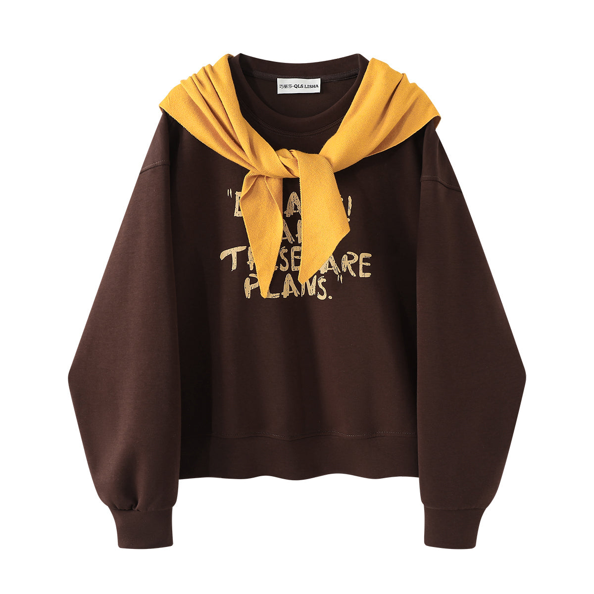 Cholisa-nın 2025-ci ilin payızı üçün mükəmməl olan özünəməxsus və super şirin sviteri, qadınlar üçün dəbli Koreya retro üslublu kapşonlu komanda yaxalı topdur.