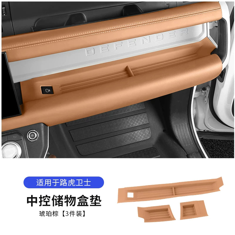 2020-2025 Land Rover Defender mərkəzi konsolu sərnişin tərəfində saxlama döşəməsi, tablosuna saxlama qutusu, sürüşməyə qarşı qoruyucu döşəmə modifikasiyası