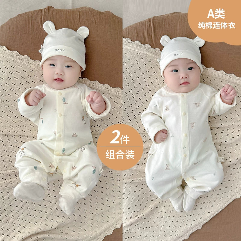 Payız, oğlan və qız uşaqları üçün körpə geyimləri, pijamalar, yeni doğulmuş körpələr üçün alt paltarları, yaz və payız üslubları, təmiz pambıq əsas təbəqə, erkən payız geyimləri