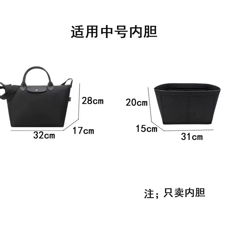 Longchamp çanta astarı, Longchamp mini köftə çanta astarı və ultra yüngül saxlama və təşkil üçün uyğundur.