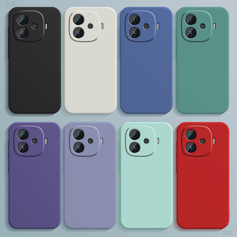 iQOOZ9Turbo mobil telefon qutusu üçün uyğundur iq00z9trubo+maye silikon iqz8x qoruyucu örtük lqooz7x hər şey daxil, düşməyə qarşı Tubro ten love cool z6x new z5x shell vivoiq men