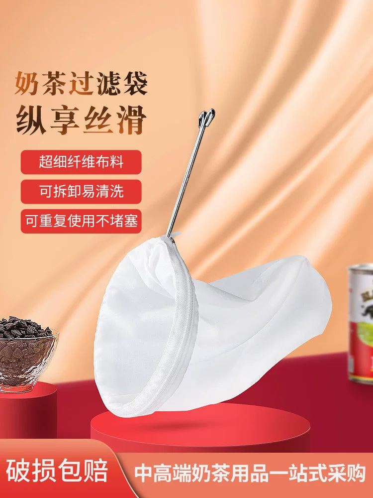 Tangya Hong Kong üslublu corablar südlü çay filtri çantası çay paketi süd çay mağazası aləti xüsusi qəhvə filtri çay şəbəkəsi artefaktı