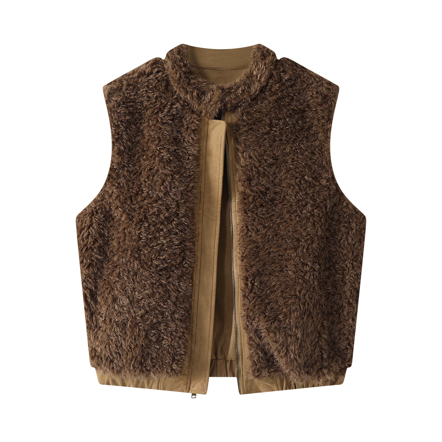 Cholisa-nın payız və qış üçün mükəmməl olan, zamşa və quzu yunundan hazırlanmış, zərif xaki rəngli, geri çevrilə bilən jileti çox yönlü qadın jiletidir.