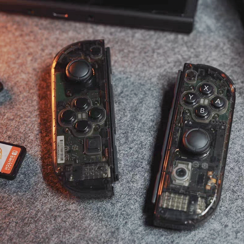 Switch sapı orijinal şəffaf qabıq sevinc sapı dəyişdirmə qabığı buzlu NS təmir dəyişdirilməsi rəng dəyişdirmə aksesuarları