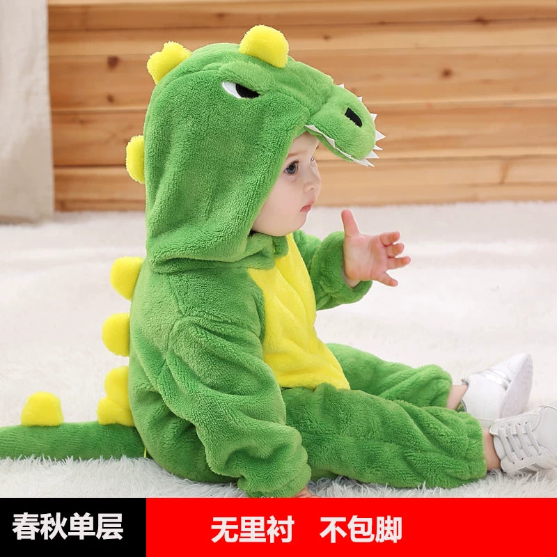 Körpə Yaz və Payız Topdan Dəsti, Dinozavr Pijamaları, Payız və Qış Körpə Romperləri, Super Şirin və Sevimli Geyimlər