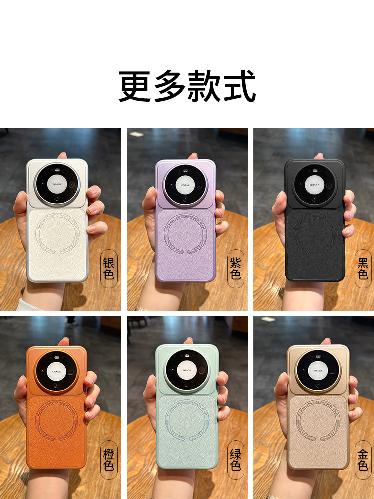 Uston Huawei mate80 mobil telefon qutusu mate70pro üçün uyğundur yeni lens hər şey daxil olmaqla düşməyə qarşı maqnit emiş kişi və qadın qutusu mate60 glory magic8 qoruyucu qutu mate80promax