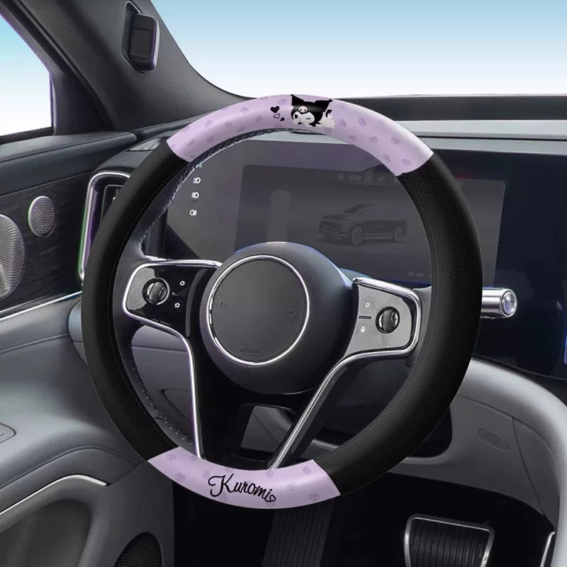 My Melody Steering Wheel 2026 New Style, All Seasons, Cute D Shaped Car Gear Cover for Audi, Mercedes-Benz, BMW