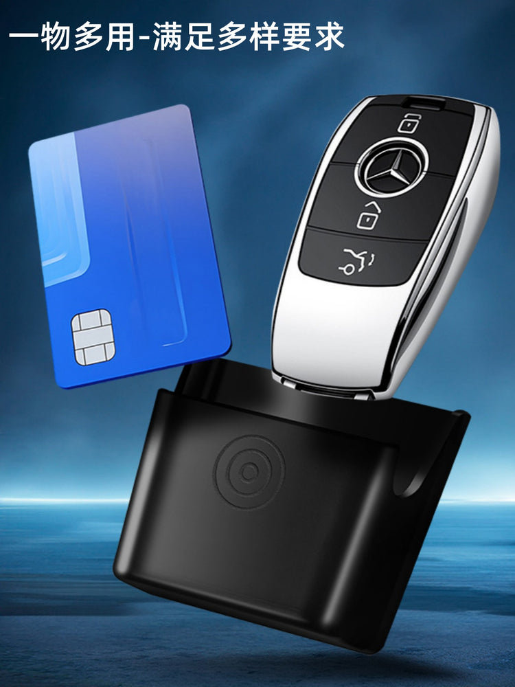 Çoxfunksiyalı avtomobil açarı saxlama qutusu, uzaqdan idarəetmə kartı tutacağı, mərkəzi konsol saxlama qutusu, mini kiçik əşyalar saxlama qutusu