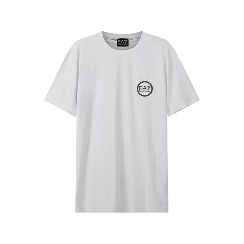 Armani EA7 Kişilər üçün Nazik Yaxalı Qısa Qollu İdman Nəfəs Alan, Tərli İdman Köynəyi 3LPT38 PJCDZ