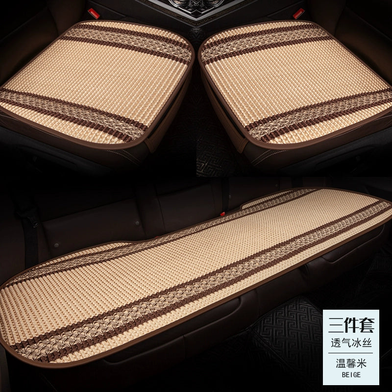 Avtomobil Oturacaq Yastığı Tək Parça Əsas Sürücü Oturacağı Tək Sürücü Otağı Tək Oturacaq Örtüsü Buz İpək Kətan Bütün İl Boyu Neytral Kreslo Yastığı