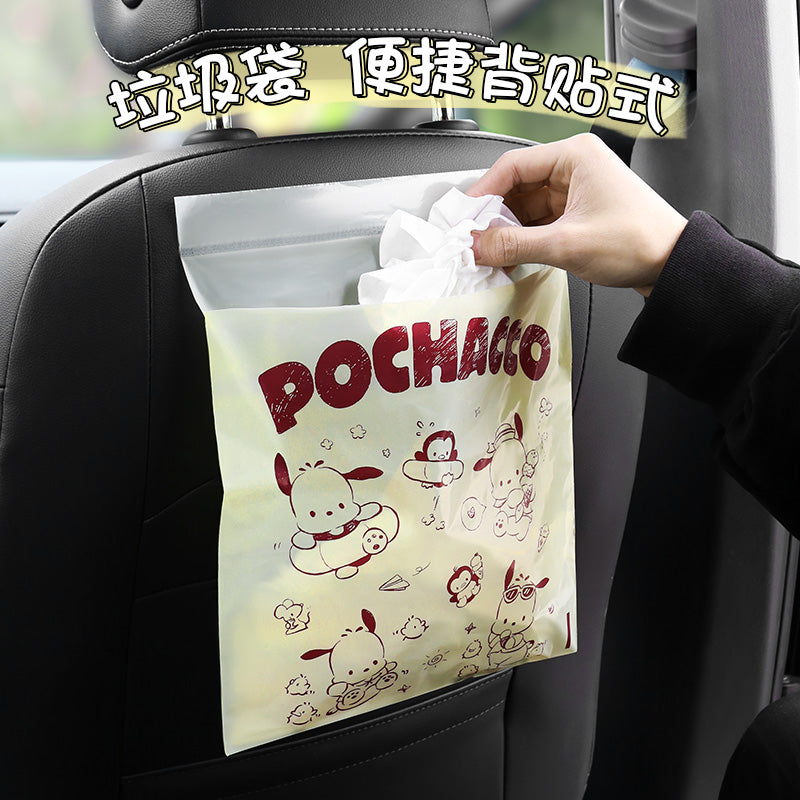 Pacha Dog Avtomobil Zibil Çantası Yapışqanlı Birdəfəlik Dikişsiz Karikatura Asma Avtomobil Avtomobil Zibil Çantası