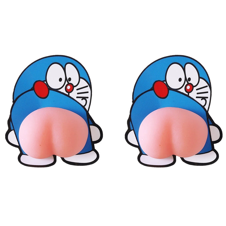 Crayon Xiaoxin avtomobil qapısı toqquşmaya qarşı stikerlər avtomobil sevimli çimdik butt silikon bamper zolağı açıq qapı anti-cızıq silmək dekorativ etiket