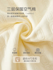 2 hissəli yeni doğulmuş körpə geyimləri dəsti, payız və qış bodiləri, təmiz pambıqdan isti və qalınlaşdırılmış körpə pijamaları, qış kombinezonları