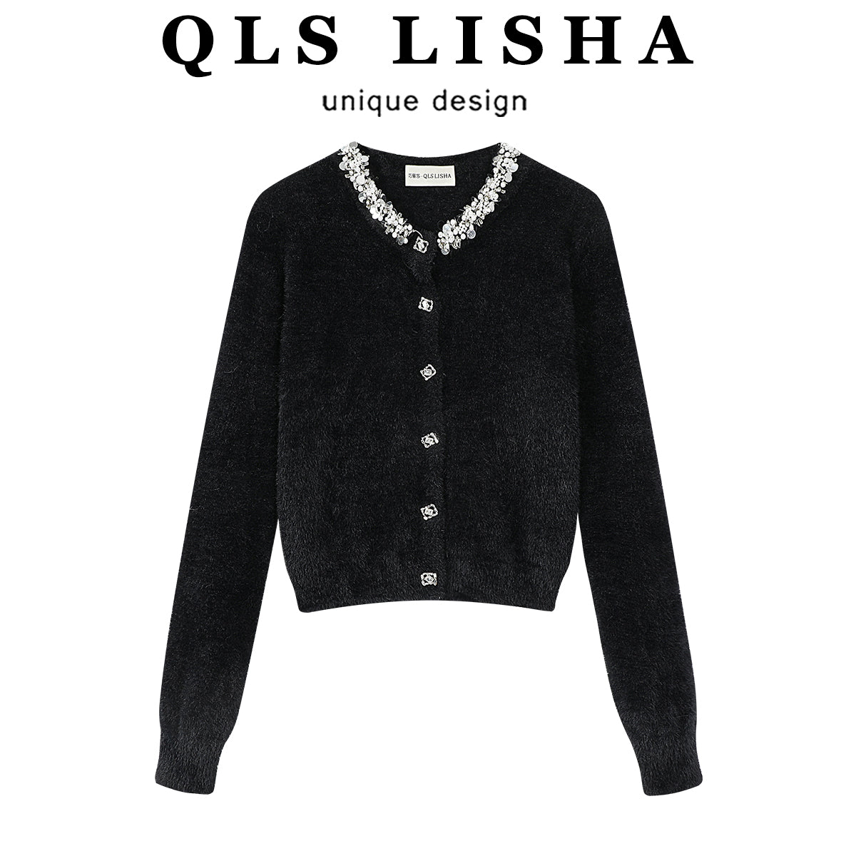 Cholisa Koreya üslubunda yüksək keyfiyyətli yumşaq və rahat qadınlar üçün toxunma sviter, payız və qış, super şık hırka top