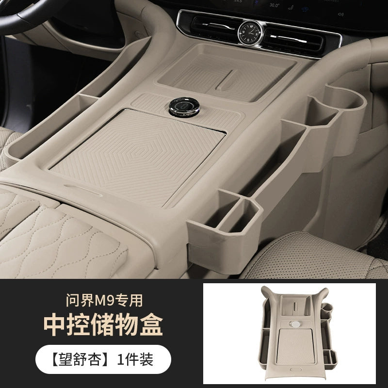 AITO üçün uyğundur, dünyadan soruşun M9 Restoration mərkəzi idarəetmə simsiz doldurma silikon yastığı, avtomobil bəzək aksesuarlarını qorumaq üçün sürüşməyə qarşı pad