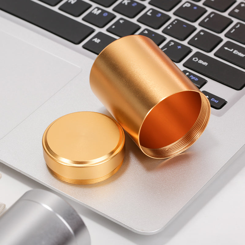 Portativ mini metal çay qutusu kiçik səyahət möhürlənmiş kiçik çay qutusu dəmir qutusu təmiz alüminium ərintisi çay qutusu