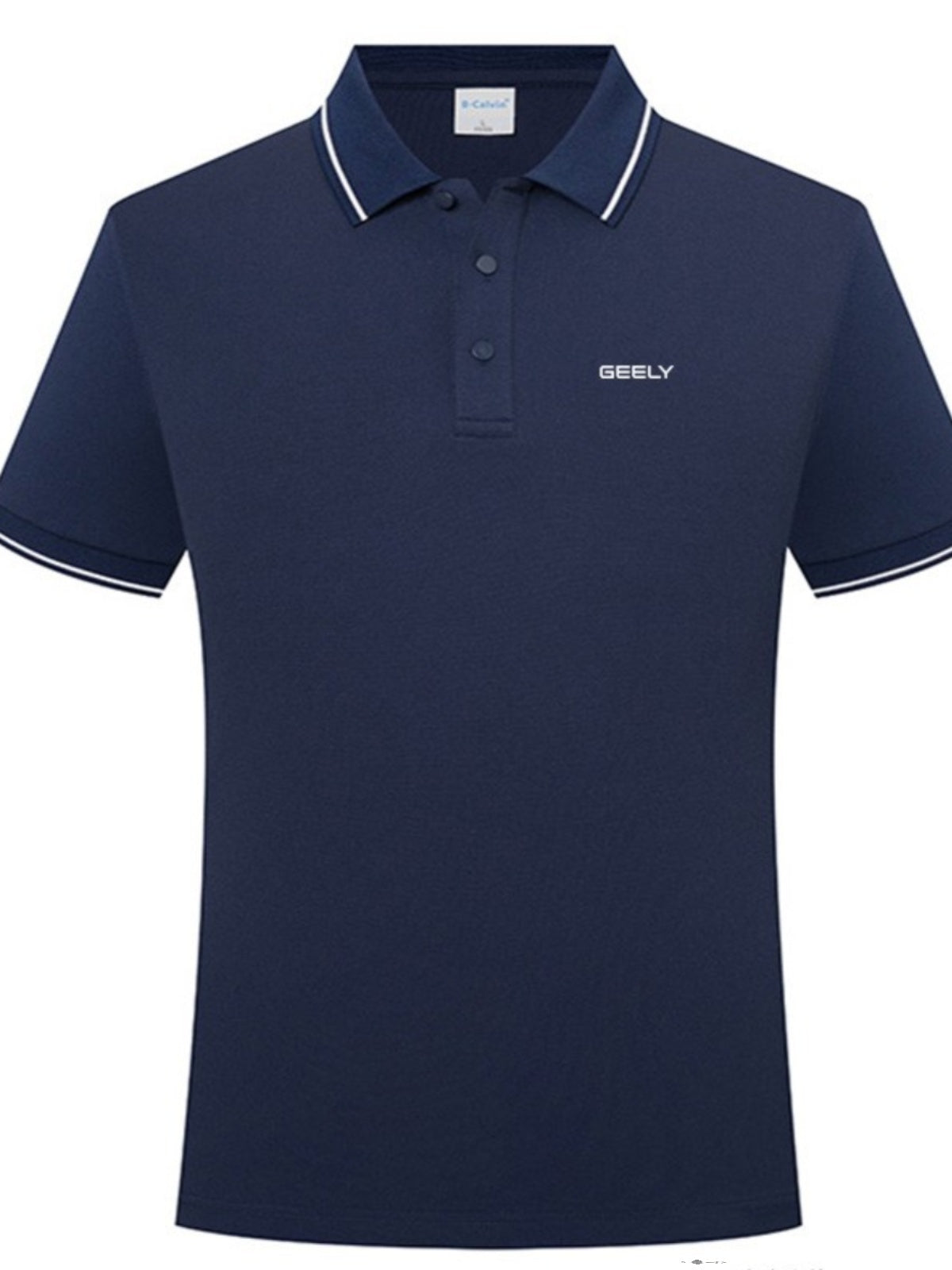 GEELY Xüsusi Loqolu 4S Mağaza İş Forması Yay Ağ Kəsikli Qısa Qollu Köynək Kişi və Qadın Polo Köynək Mədəni İş Geyimi