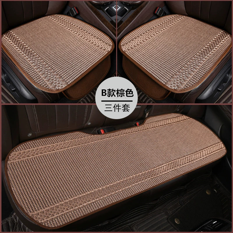 Avtomobil Oturacaq Yastığı Tək Parça Əsas Sürücü Oturacağı Tək Sürücü Otağı Tək Oturacaq Örtüsü Buz İpək Kətan Bütün İl Boyu Neytral Kreslo Yastığı