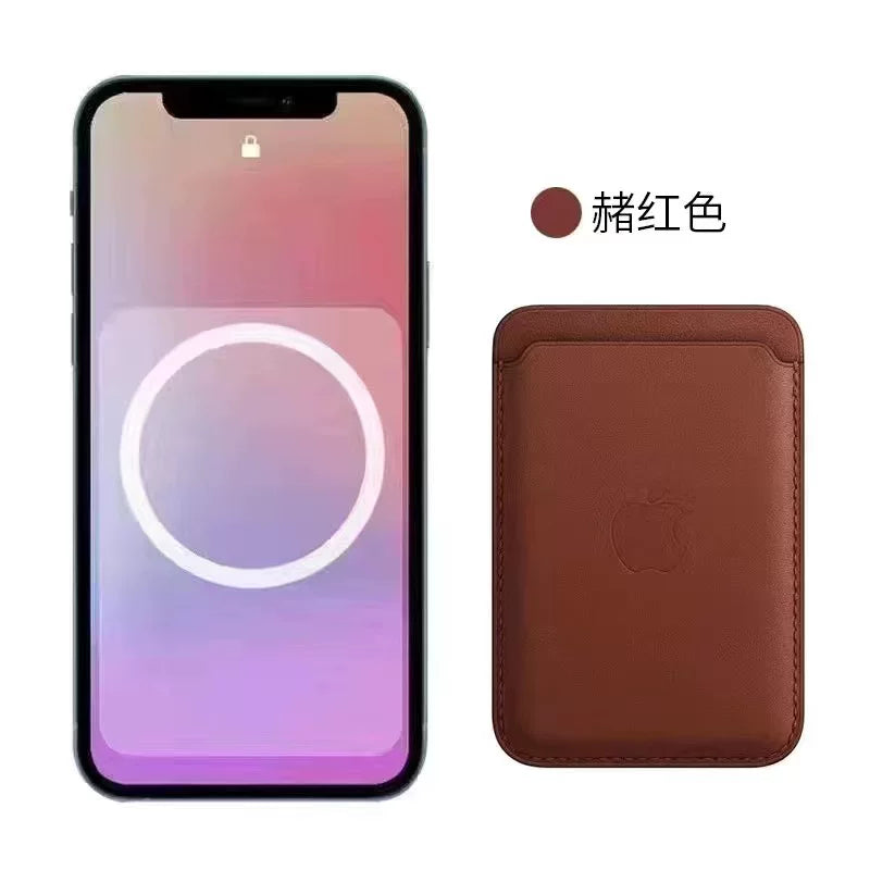 Apple iPhone 12/13/14 Pro Max seriyası ilə uyğun MagSafec maqnit dəri kart tutacağı, zərbəyə davamlı dizayn, animasiyalı açılan kart tutacağı.