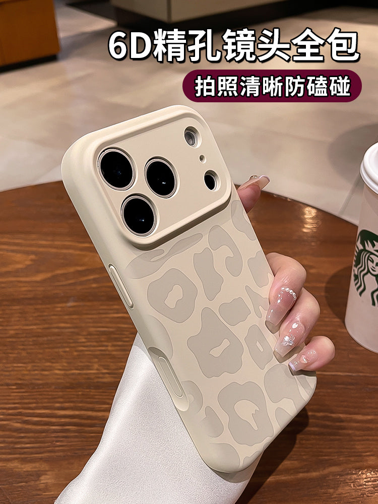 Yeni lazerlə həkk olunmuş bəbir naxışı iphone16promax cib telefonu qutusu Apple 17pro yeni maye silikon inteqrasiya olunmuş foto düyməsi ip17 seriyalı obyektiv hər şey daxil olmaqla yıxılmağa qarşı qoruyucu örtük qabığı