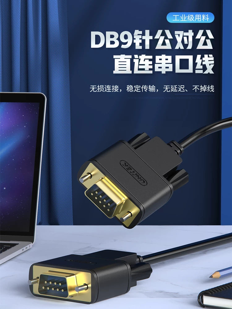 Üstün RS232 serial port kabel uzantısı db9 qadın-qadın/kişi-qadın/kişi-kişi COM port məlumat kabeli əlaqə kabeli 9-pin deşik