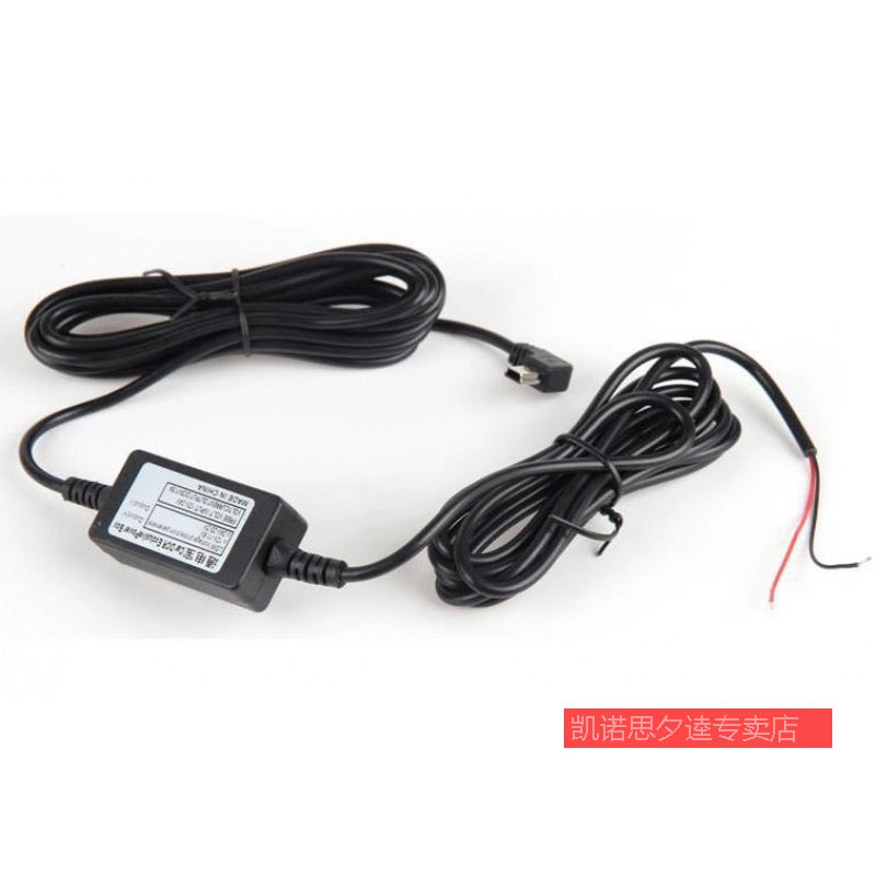DVR güc azaltma kabeli, 24V/12V - 5VT tipli mini Android mikro konnektorlu avtomobil şarj kabeli (gizli).