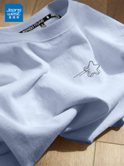 Jeanswest ağ yay qısaqol qadınlar üçün zirvələr 2026 yeni rahat pambıq sağ çiyinli yarımqol köynək X