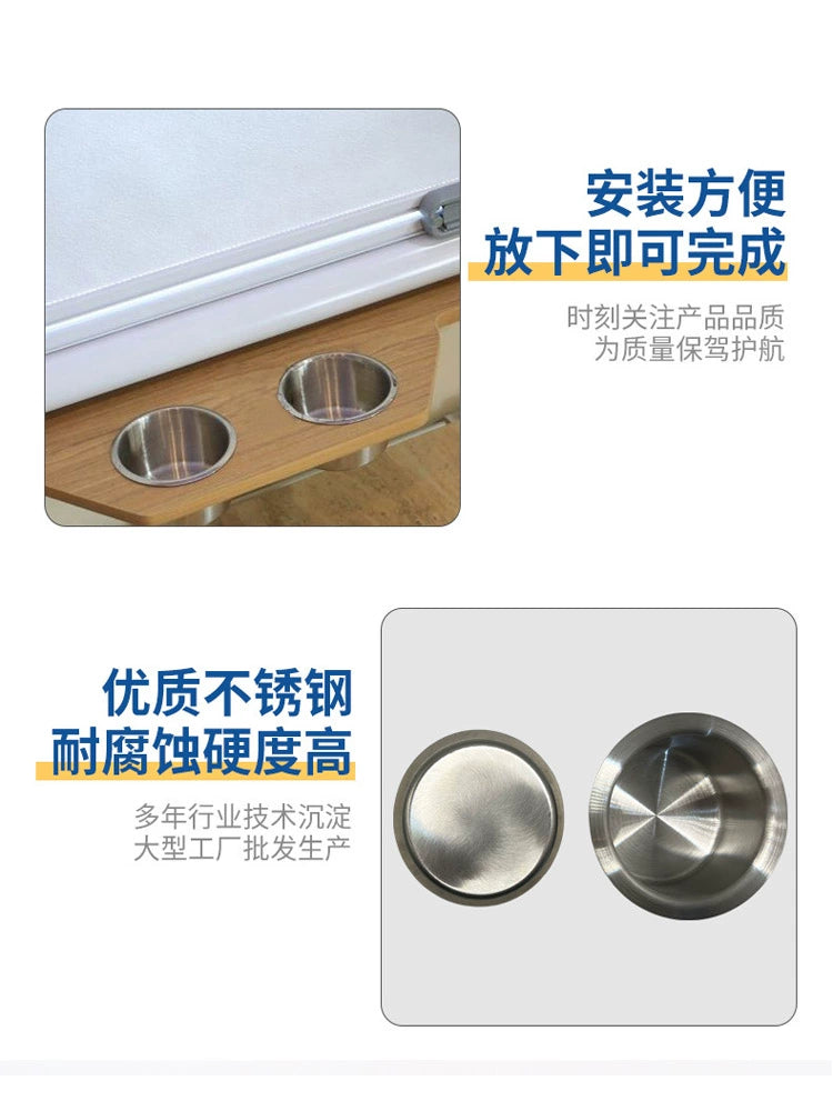 Paslanmayan Polad Kubok Nəlbəki Divan Kuboku Oturacaq RV Yaxta Bərpa Yük maşını Avtomobil Su Bardağı Tutacağı Kubok Yuvası Avtomobil Külqabı