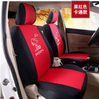 Beş Oturacaqlı Neytral Avtomobil Oturacaq örtüyü Bütün İl Boyu Universal Cizgi Film Sevimli Elastik Parça Dəstləri Tam Avtomobil Nəfəs ala bilən və Geyinilə bilən Yastıq