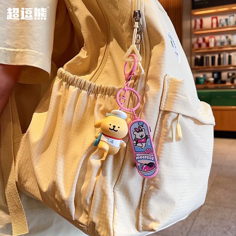 Orijinal Xətt Rəsmi Bala Skuteri Avtomobil Açar Zəncirli Kukla Sırt Çantası Cazibədar Cütlük Cizgi Filmi Şirin Peluş Oyuncaq Hədiyyəsi