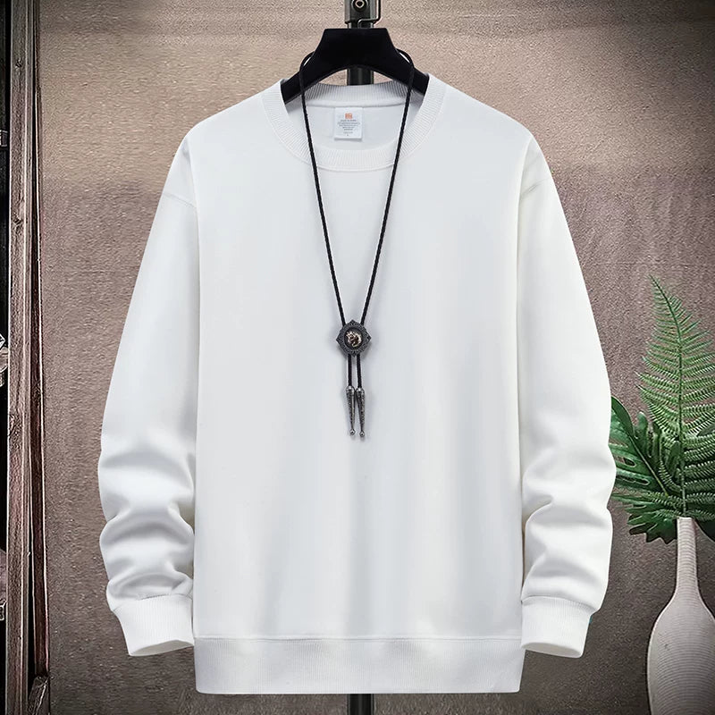 Yeniyetmələr və tələbələr üçün payız/qış təmiz pambıqdan hazırlanmış yun yaxalıqlı sviter, boş oturan gündəlik kazak alt qatı, qalın və isti top