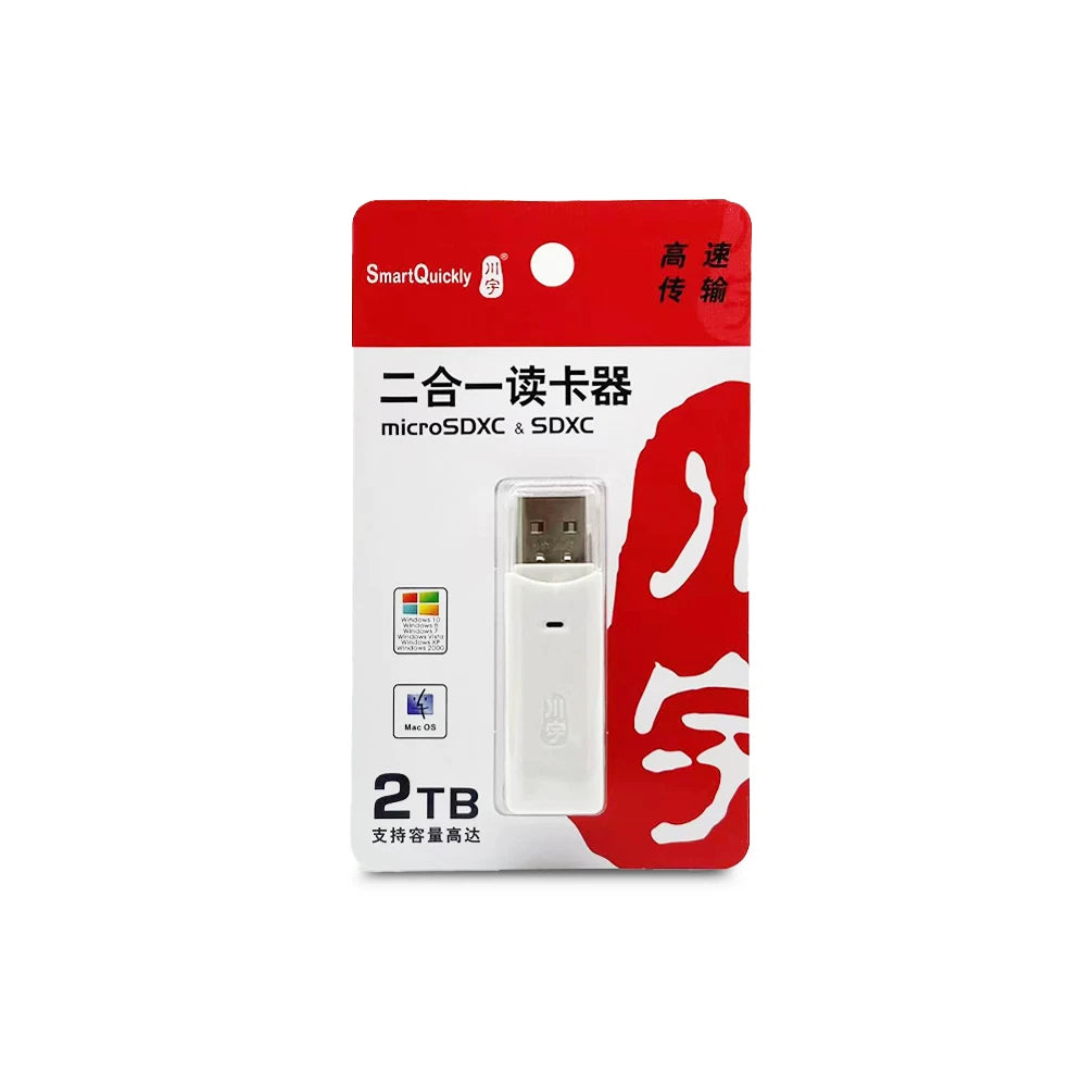 Orijinal Chuanyu C296 kart oxuyucu Micro SD TF kartı ikisi birdə USB3.0 kart oxuyucusu qoş və oyna