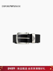 [Yeni il hədiyyəsi] EMPORIO ARMANI Kişi Dəri Sancaqlı Toka Kəməri (Rəsmi)
