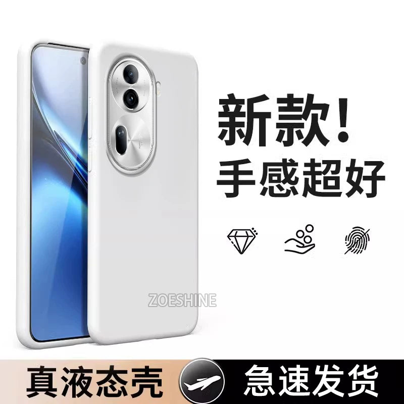 Opporeno11 mobil telefon qutusu üçün uyğundur maye silikon yeni opporeno11pro yüksək səviyyəli hər şey daxil olmaqla düşməyə qarşı Opporeno11pro yumşaq silikon sadə qoruyucu örtük kişilər və qadınlar üçün