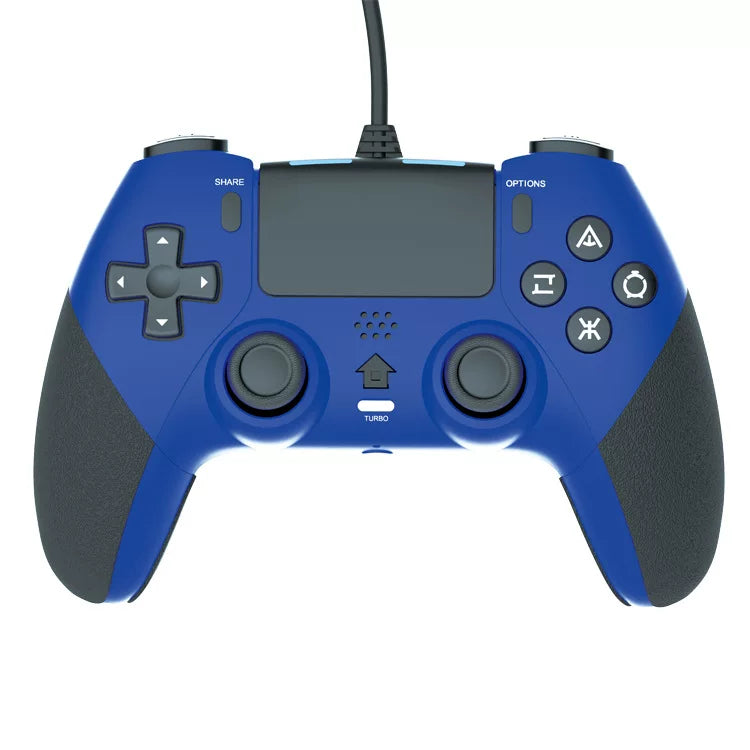 Makro proqramlaşdırma ilə yeni PS4 simli oyun nəzarətçisi Altı oxlu vibrasiyalı P4 simli nəzarətçi qoş və oyna