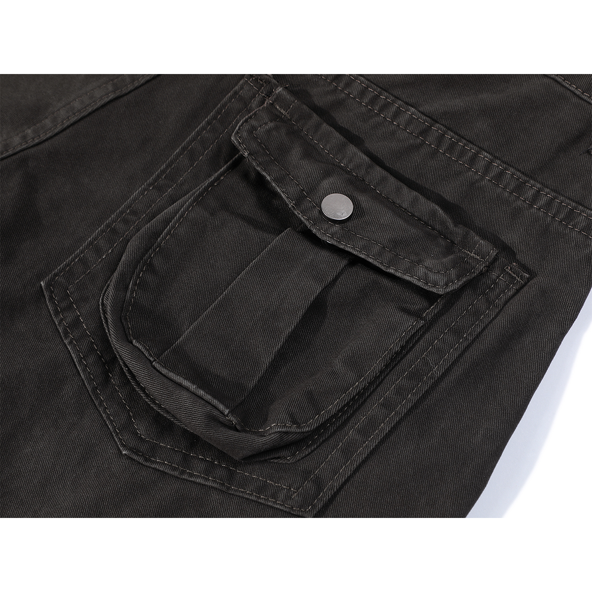 Erkən yaz üçün Cholisa yüksək belli çoxfunksiyalı seksual yük şalvarları, qadınlar üçün boş gündəlik düz ayaqlı enli cins şalvar