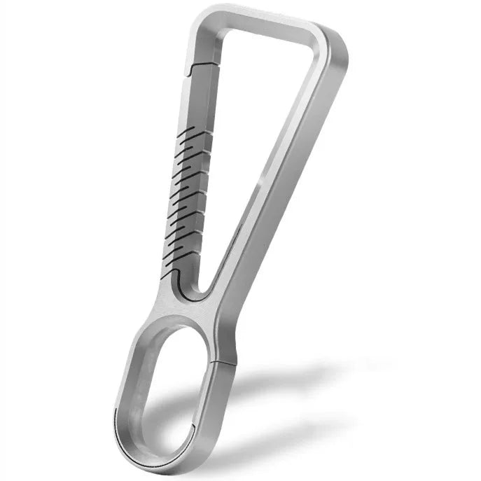 KOU004 Titanium Alloy Key Chain Multifunctional Car Key Simple Key Ring Pendant Outdoor Hiking Buckle Quick Release